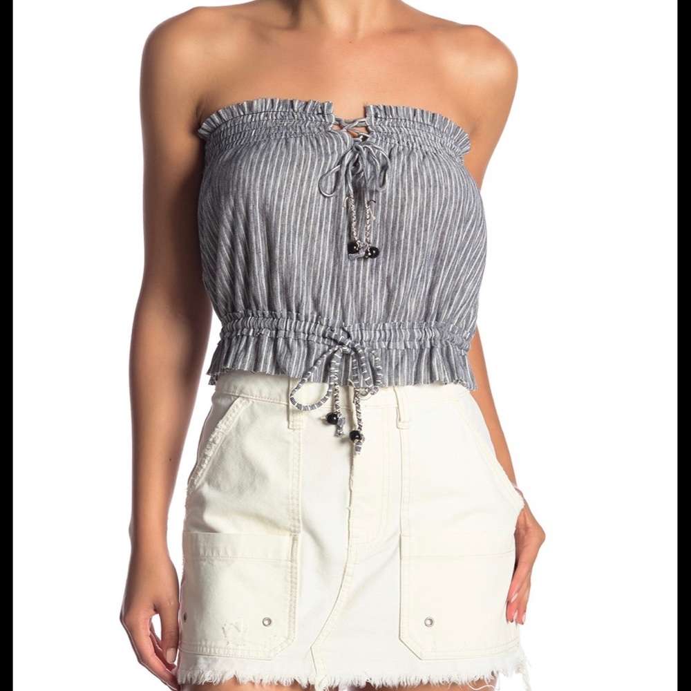 Free People Striped Tube Top